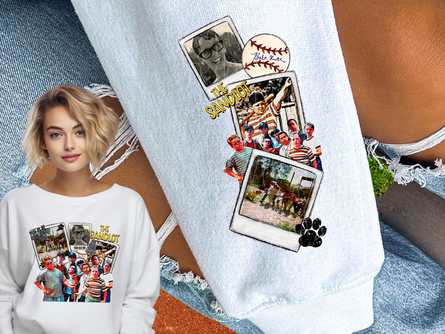 The Sandlot You Play Ball Like A Girl Sleeve DTF Transfer - TED1165