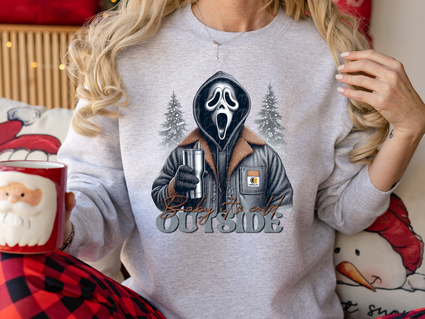 Christmas Horror Ghostface Baby It's Cold Outside Shirt