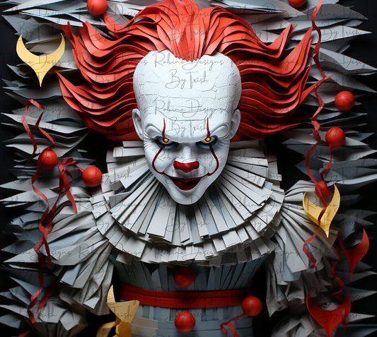 Pennywise 3d Halloween Tumbler
