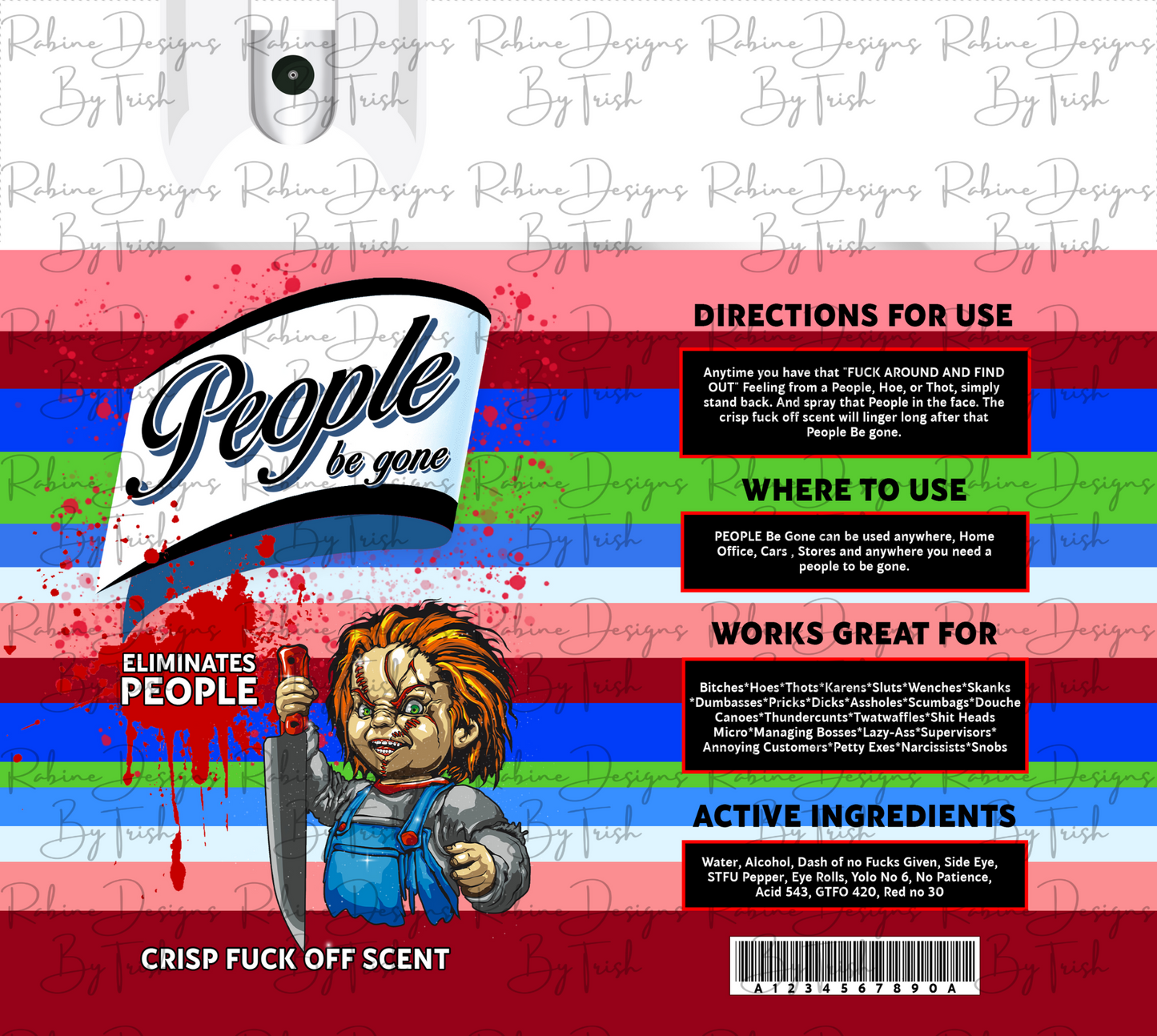 People Be Gone Chucky Horror Halloween Tumbler