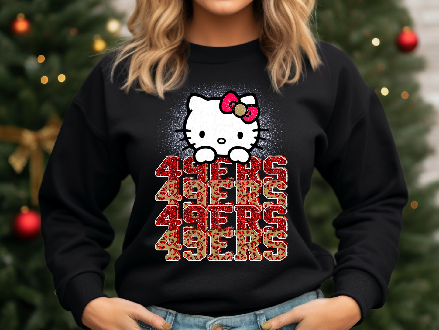 San Francisco 49ers Hello Kitty Football DTF Transfer - RDT1026