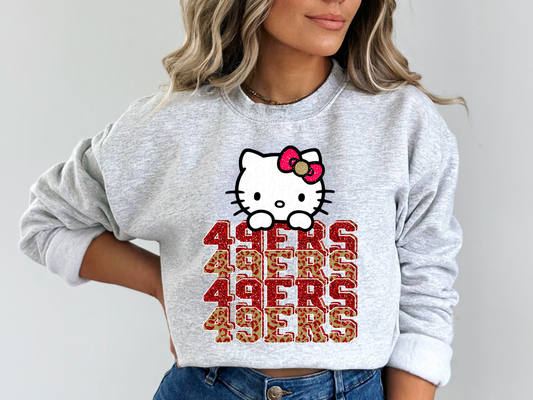 San Francisco 49ers and Hello Kitty Shirt