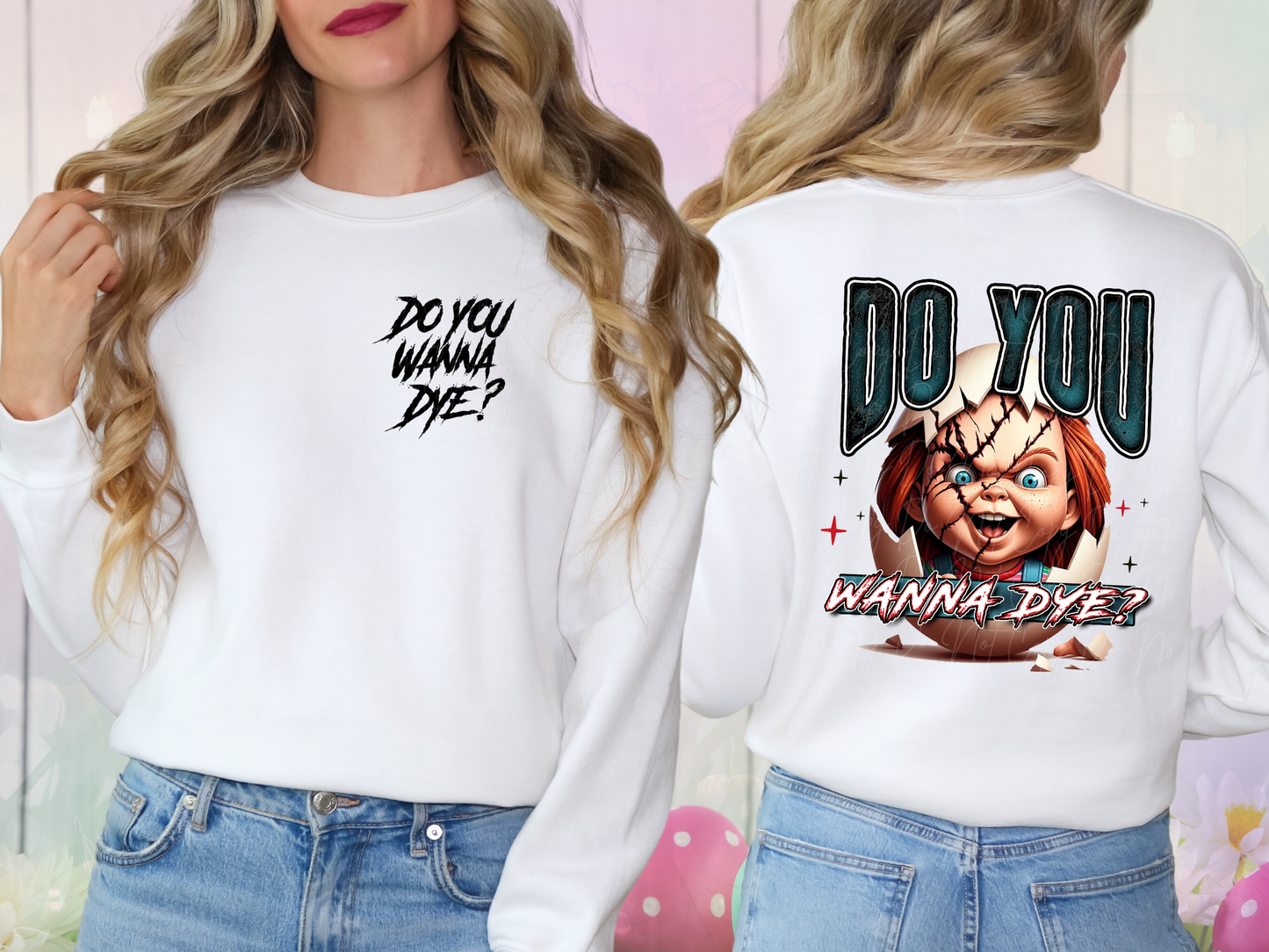 Easter Horror Do You Wanna Dye Chucky DTF Transfer - KPI1298