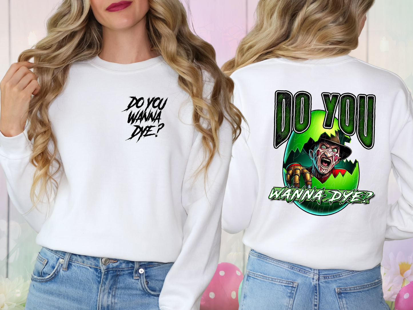 Easter Horror Do You Wanna Dye Freddy DTF Transfer - KPI1299