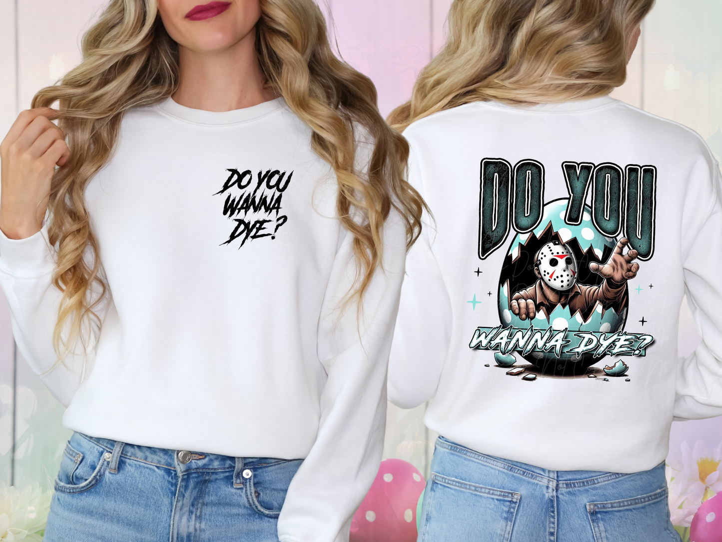 Easter Horror Do You Wanna Dye Jason DTF Transfer - KPI1300