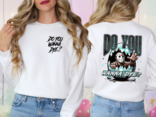 Easter Horror Do You Wanna Dye Jason DTF Transfer - KPI1300