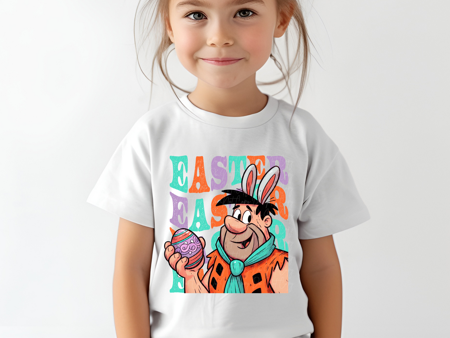 Fred Flintstone Easter DTF Transfer - KPI1320
