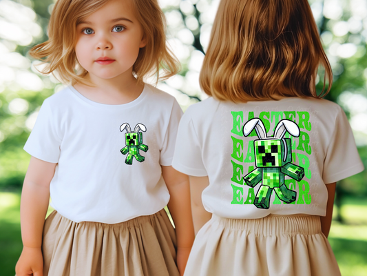 Minecraft Green Easter DTF Transfer - KPI1328