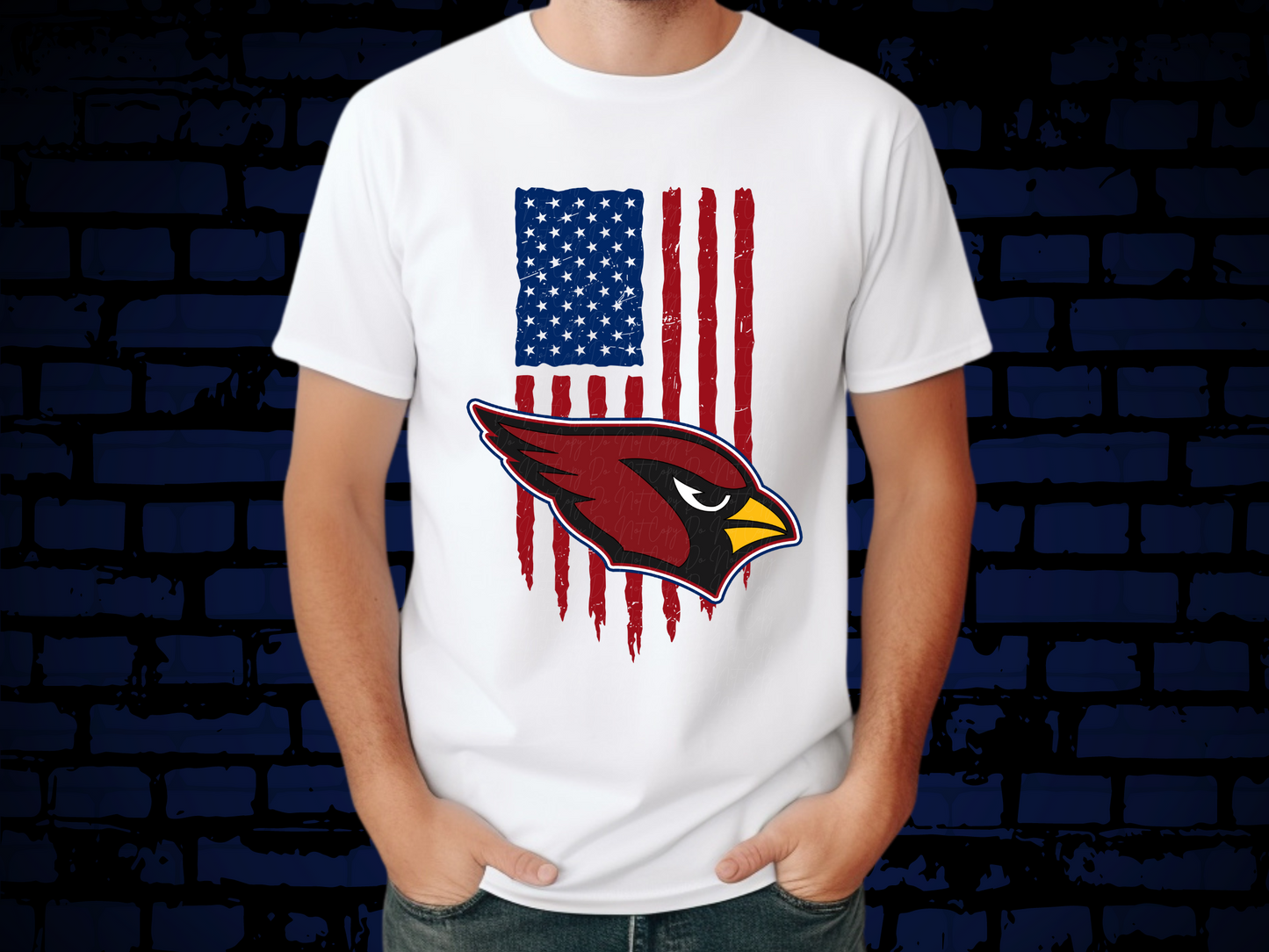 Arizona Cardinals Football USA Flag DTF Transfer - KPI1442