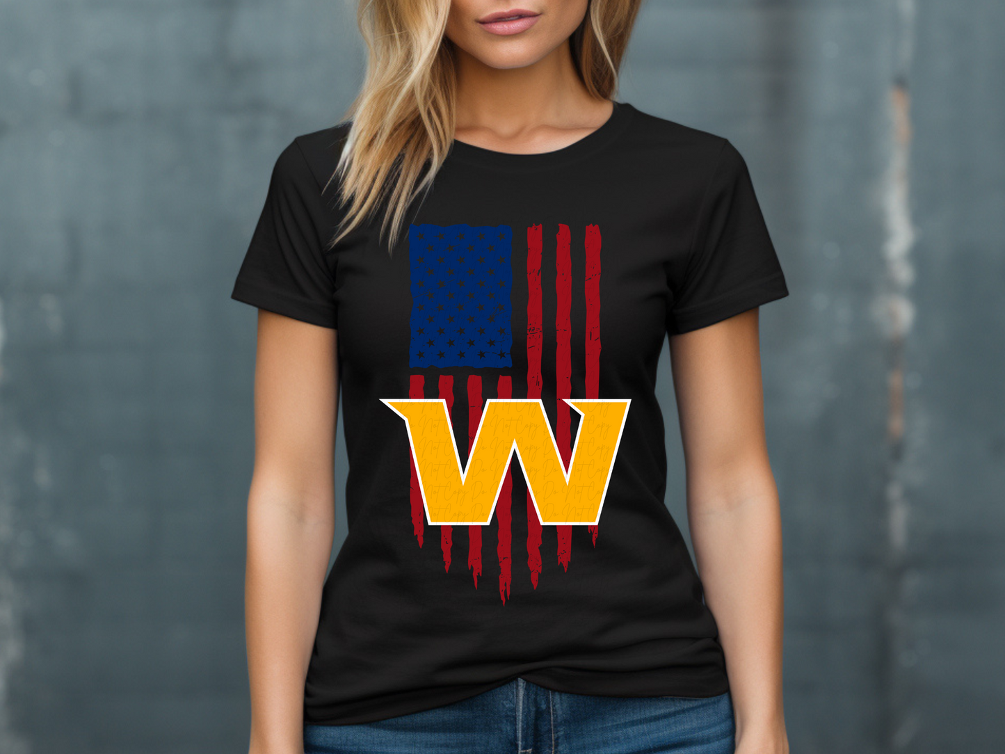 Washington Commanders Football USA Flag DTF Transfer - KPI1451