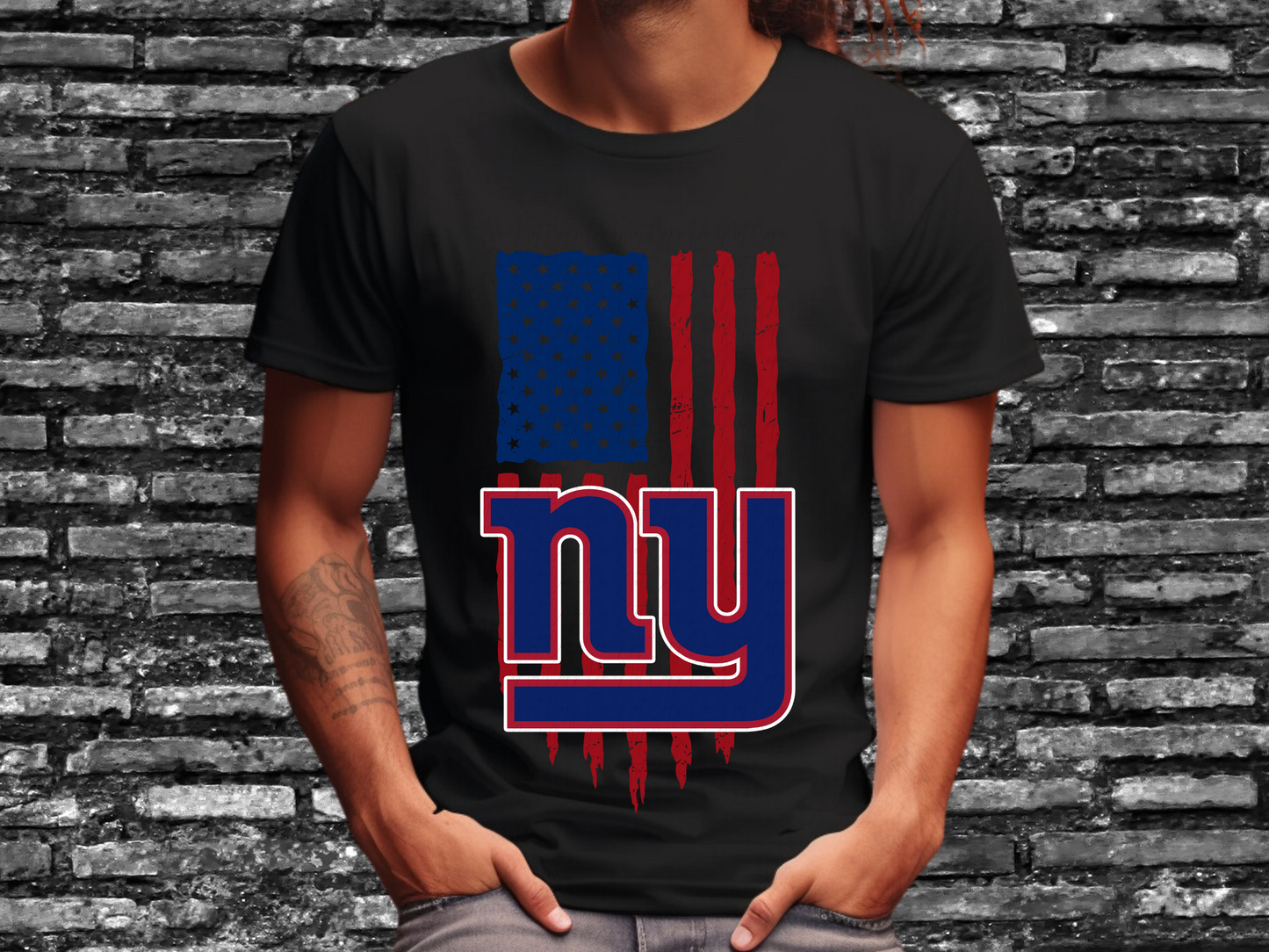 New York Giants Football USA Flag DTF Transfer - KPI1461
