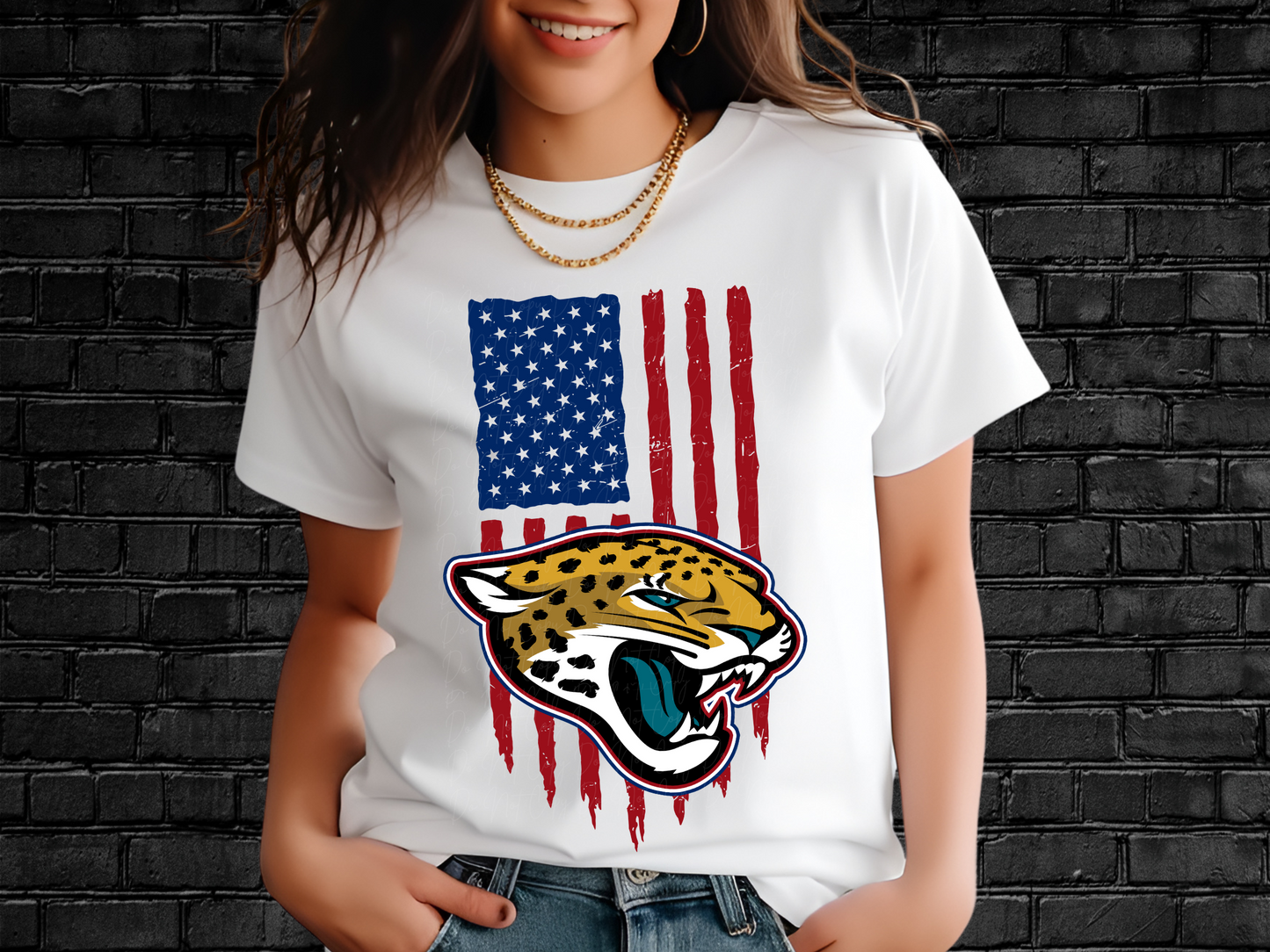 Jacksonville Jaguars Football USA Flag DTF Transfer - KPI1462
