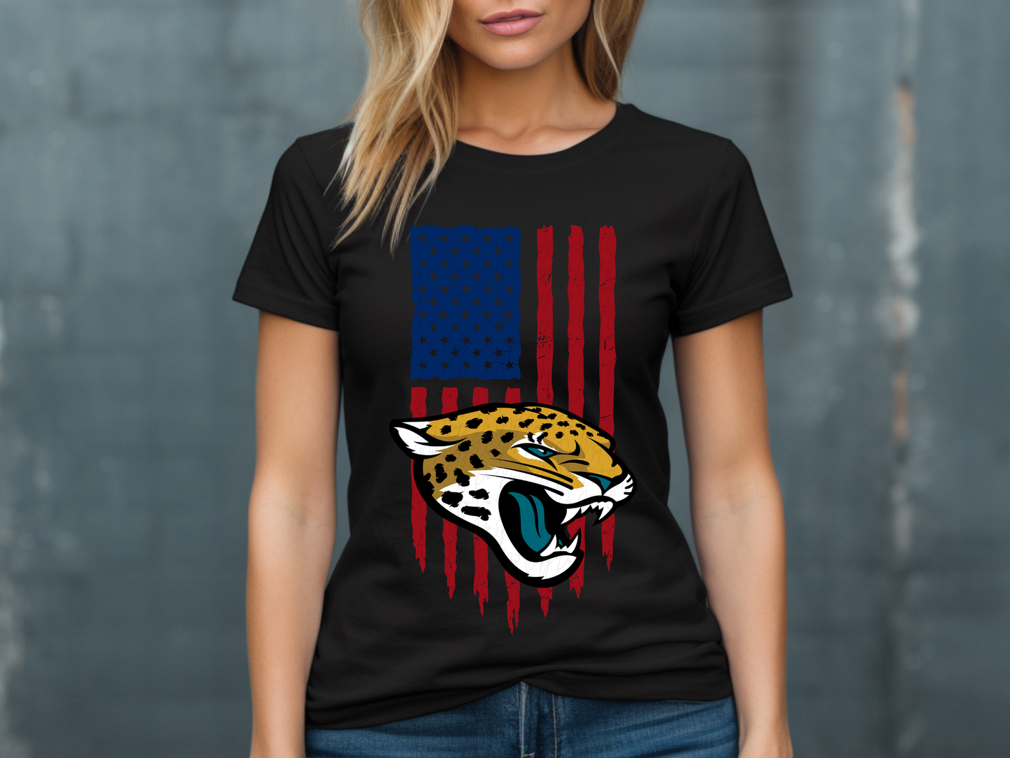 Jacksonville Jaguars Football USA Flag DTF Transfer - KPI1463