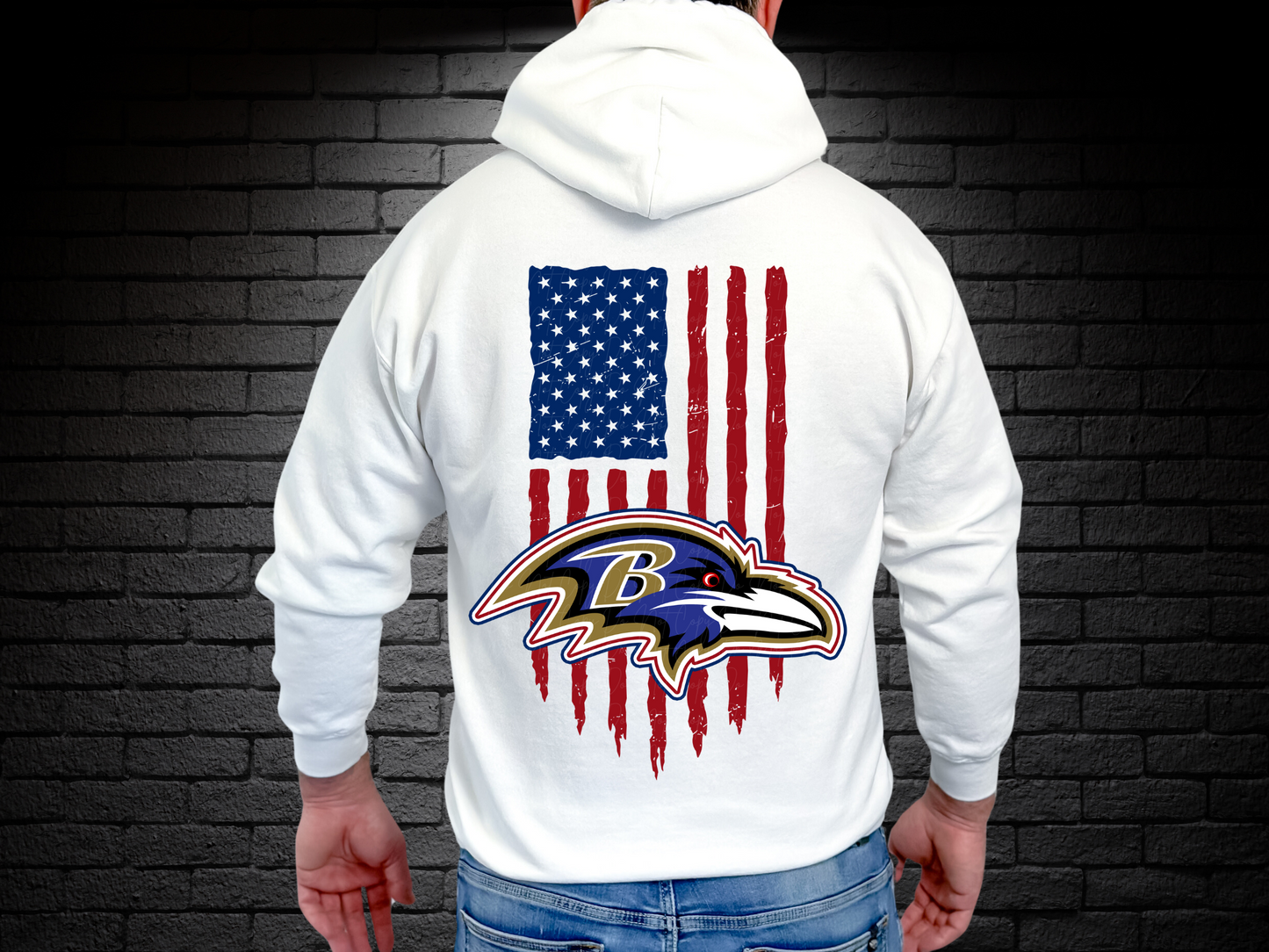 Baltimore Ravens Football USA Flag DTF Transfer - KPI1478