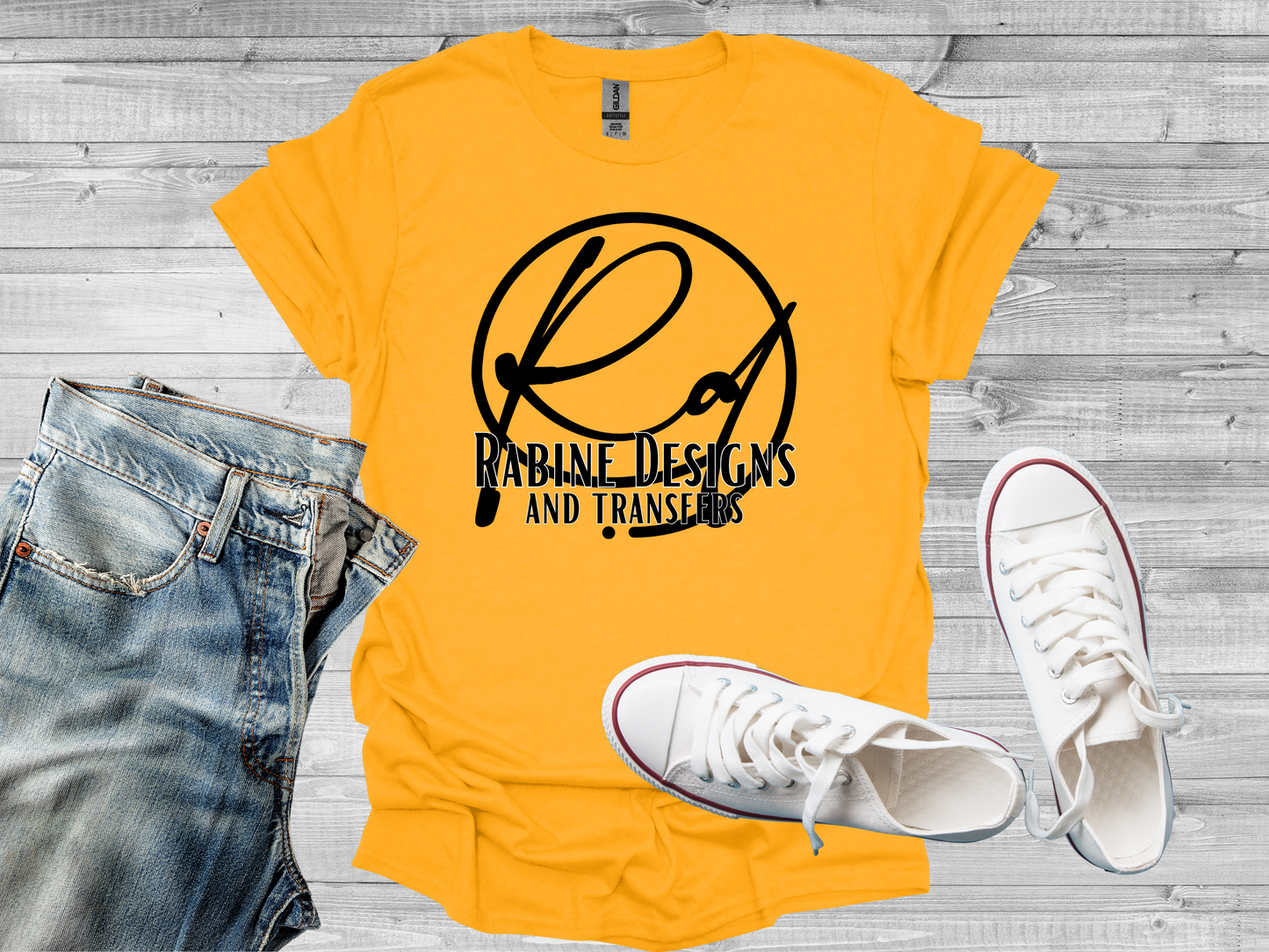 Adult Unisex Short Sleeve Shirt-Gold