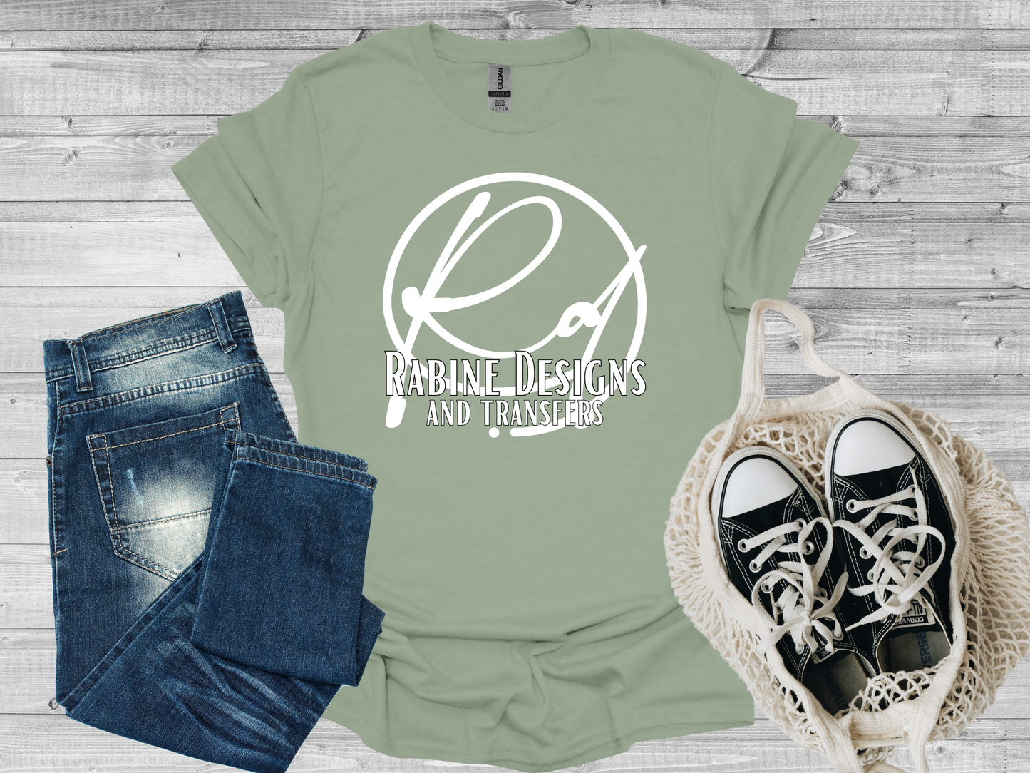 Adult Unisex Short Sleeve Shirt-Sage Green