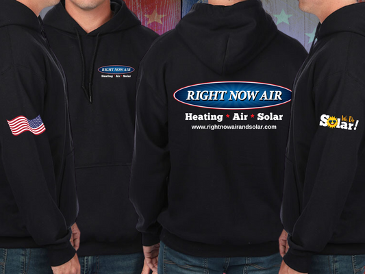 Right Now Air & Solar Full Zip Up Hoodie (Unisex Sizing)