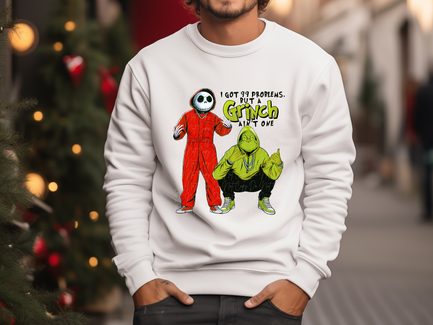 Jack Red Jumpsuit I Got 99 Problems But A Mean Green One Ain't One Christmas DTF Transfers - KPI1001