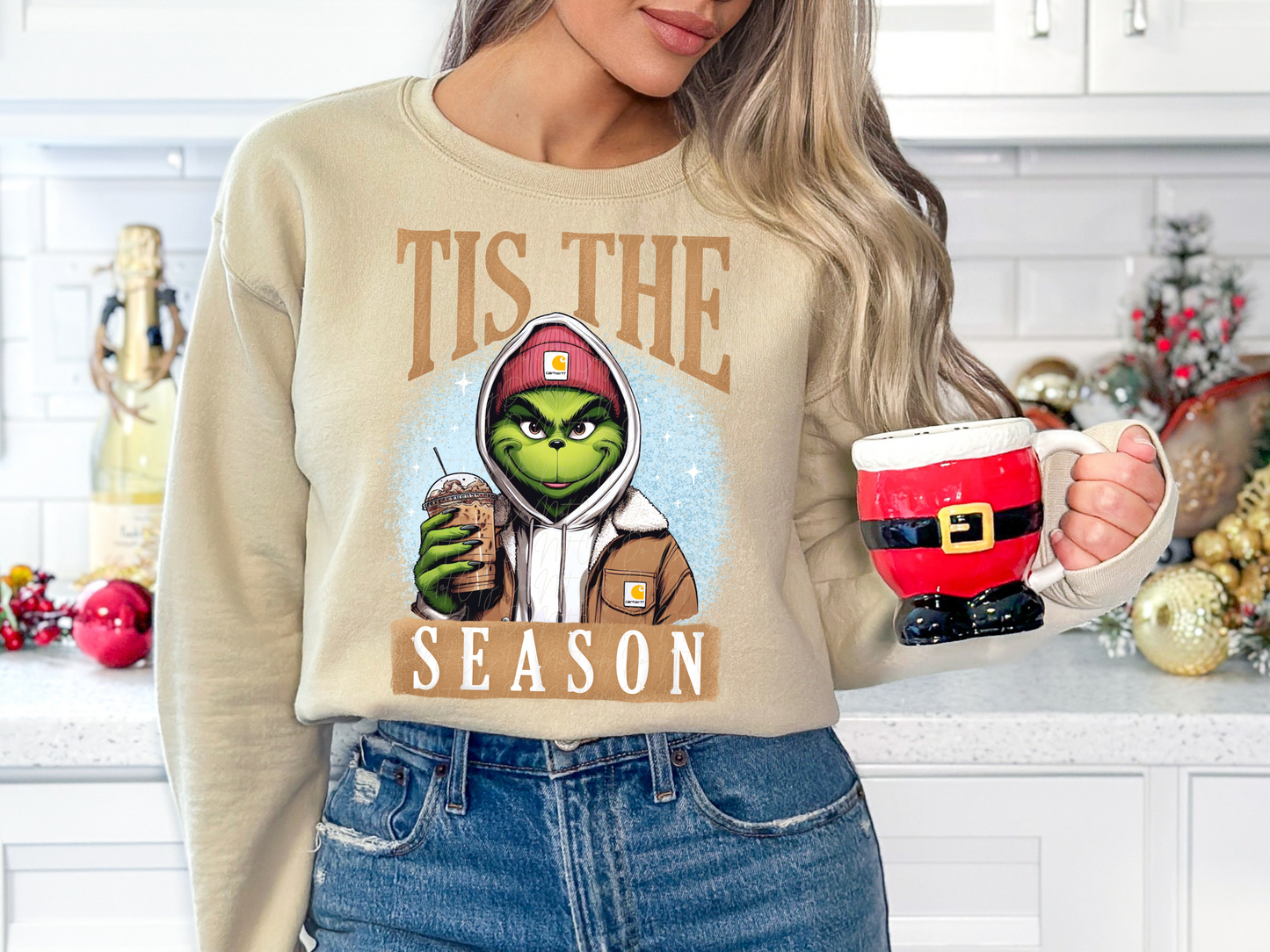 Tis The Season Lady Mean Green One Christmas DTF Transfers - KPI1118