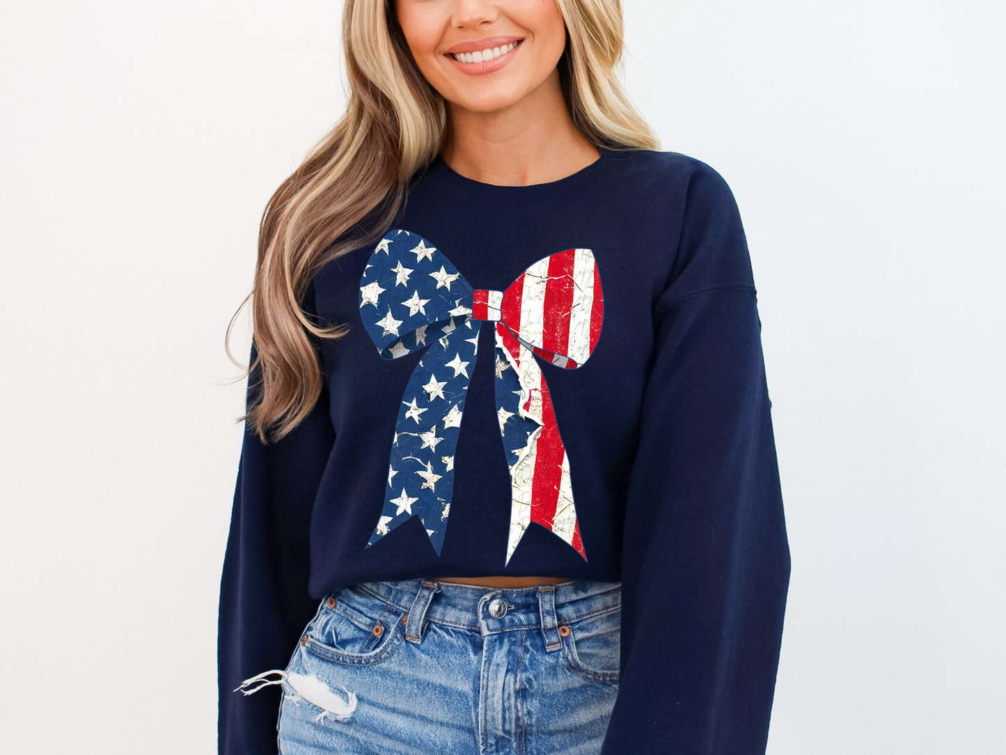 America Ribbon Bow America DTF Transfer - KPI1492