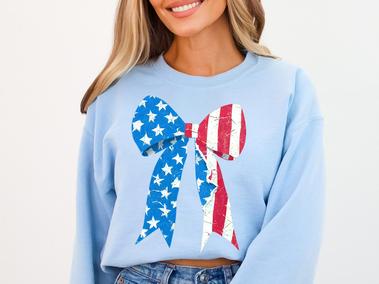 America Ribbon Bow America DTF Transfer - KPI1493