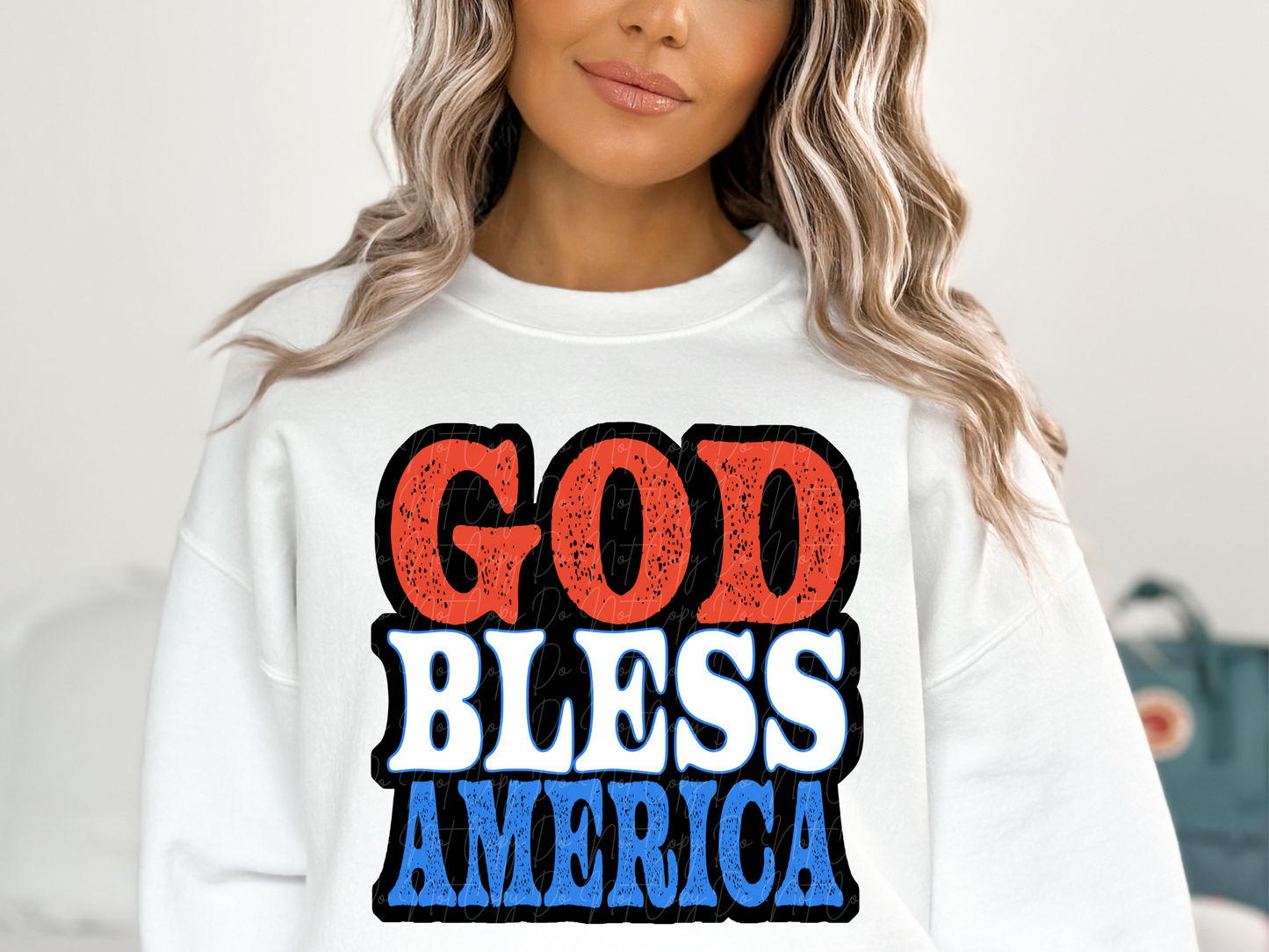 God Bless America DTF Transfer - KPI1512
