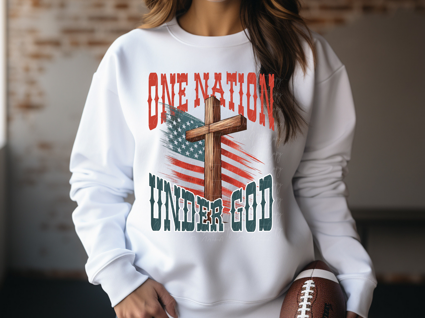 One Nation Under God America DTF Transfer - KPI1537