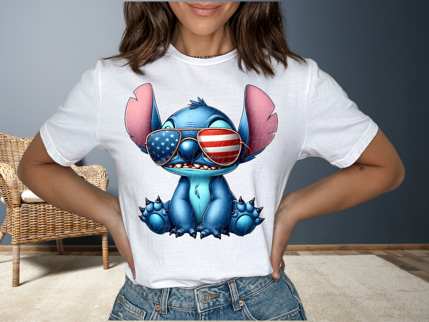 Stitch USA America DTF Transfer - KPI1543