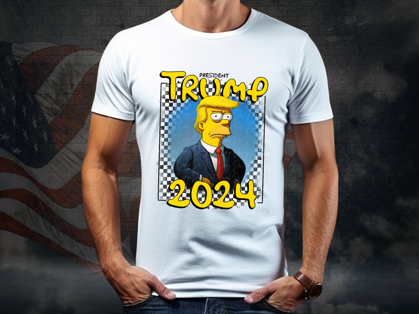Trump Simpson 2024 Political USA DTF Transfer - KPI1572