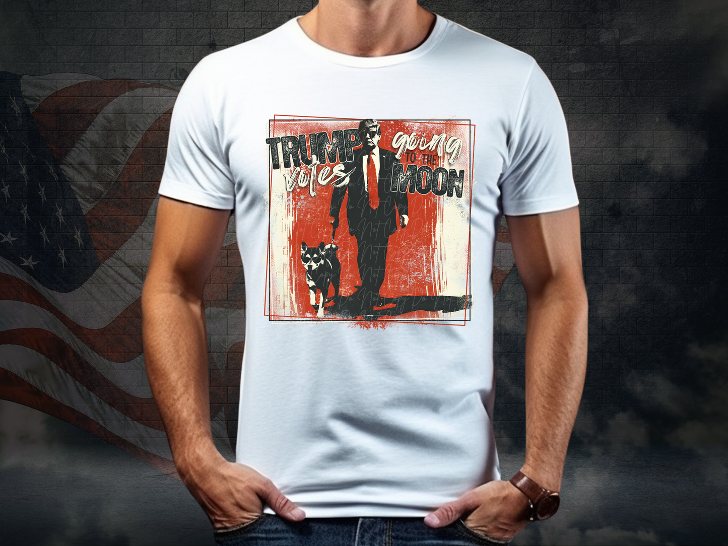 Trump Votes Going To The Moon Political USA DTF Transfer - KPI1599