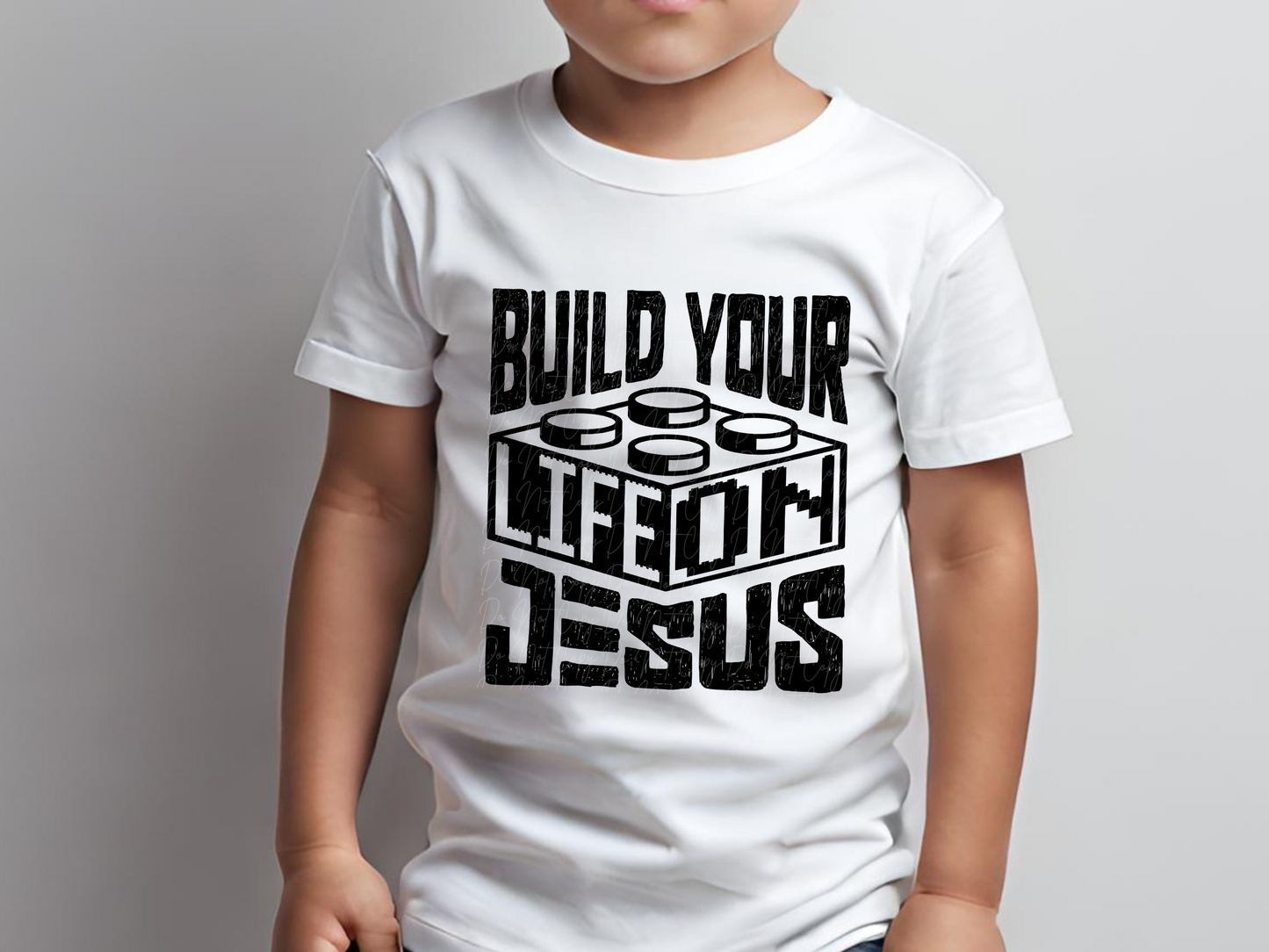 Build Your Life On Jesus Black Faith DTF Transfer - KPI1607