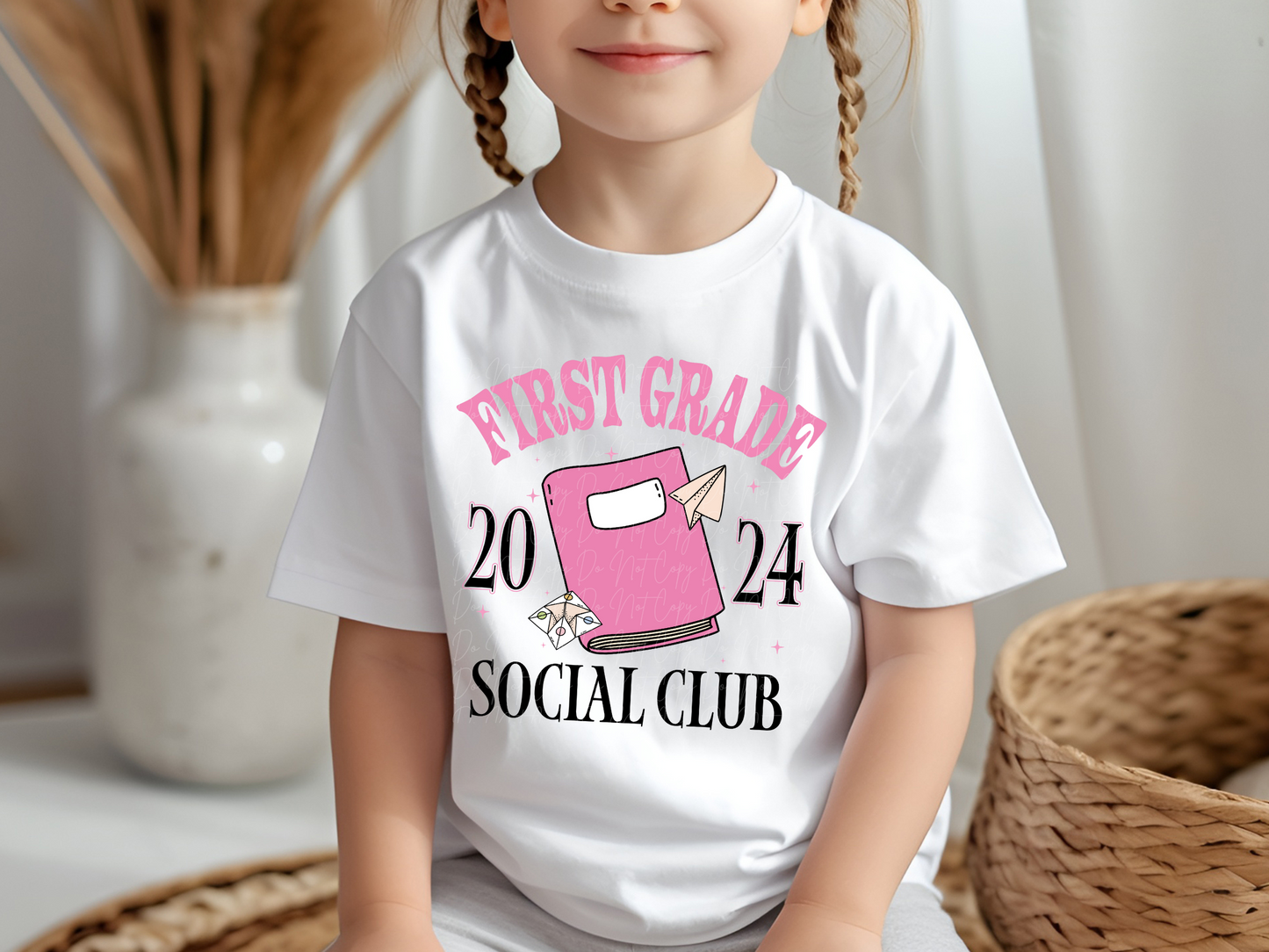First Grade 2024 Social Club Notebook School DTF Transfer - KPI1617