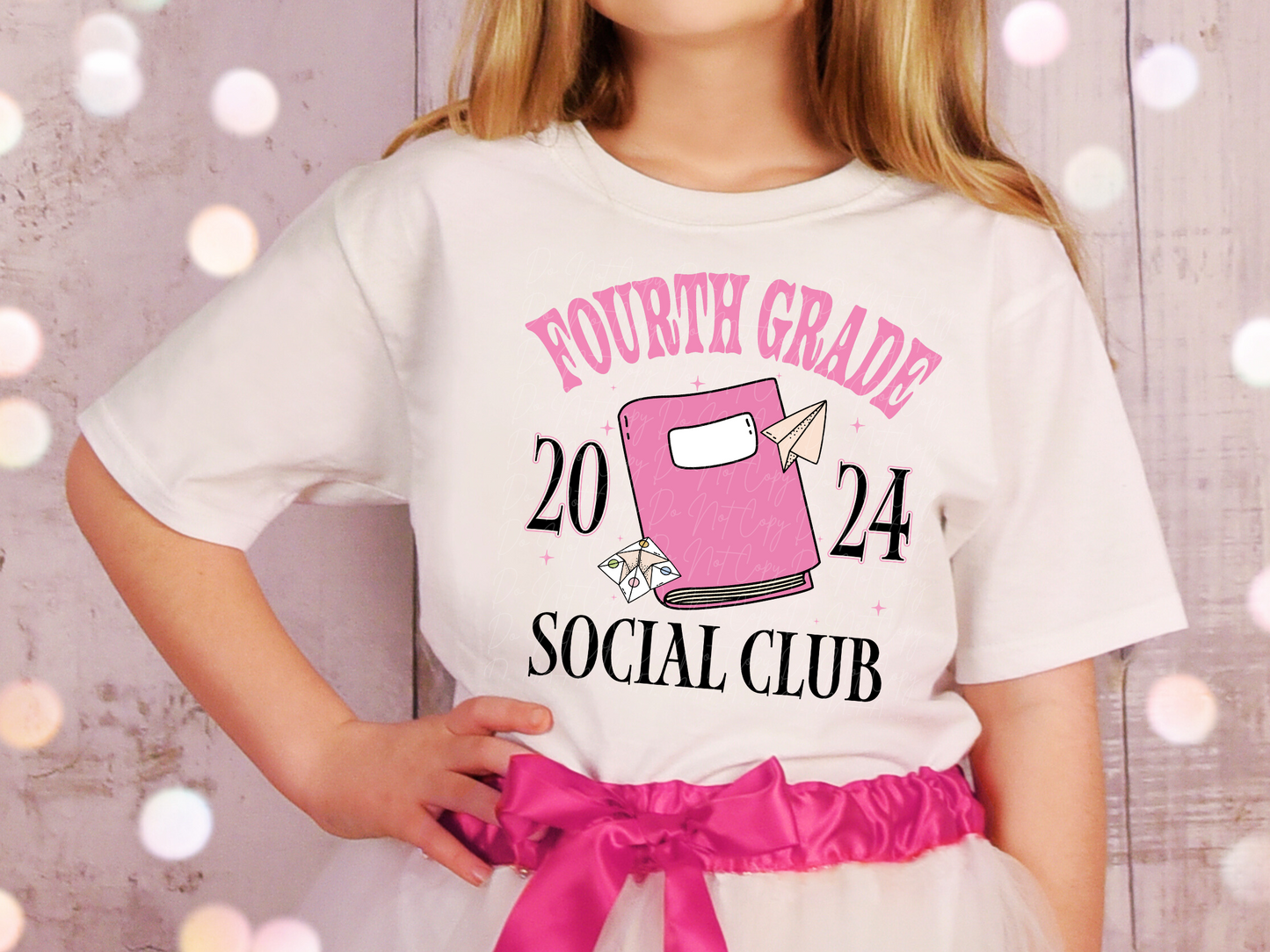 Fourth Grade 2024 Social Club Notebook School DTF Transfer - KPI1618