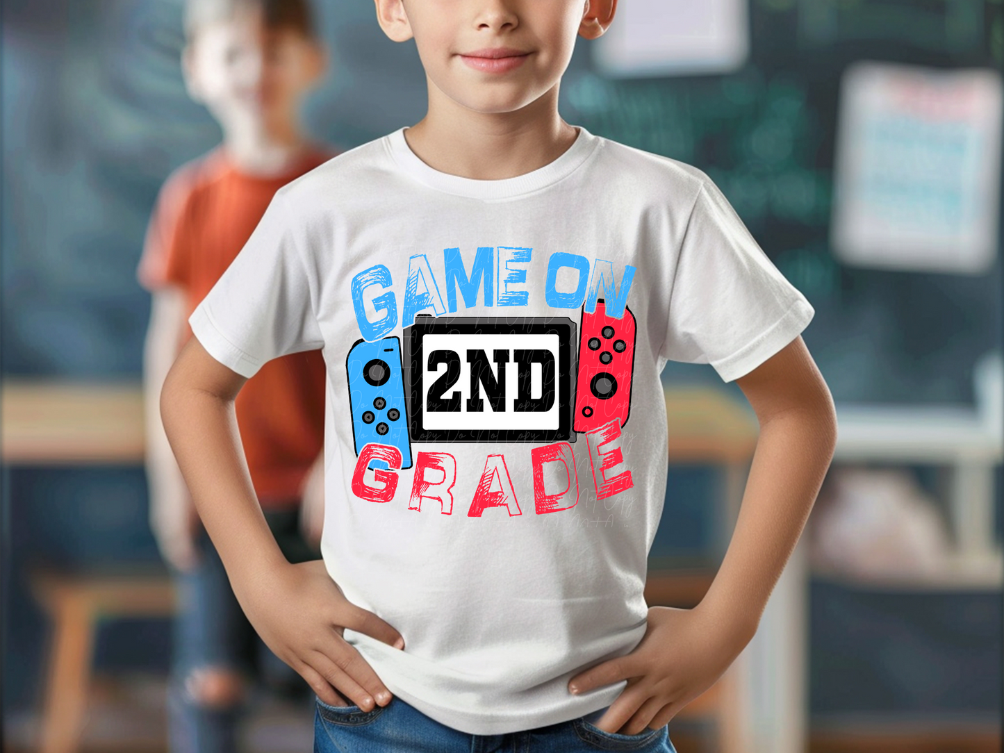 Game On 2nd Grade School DTF Transfer - KPI1623