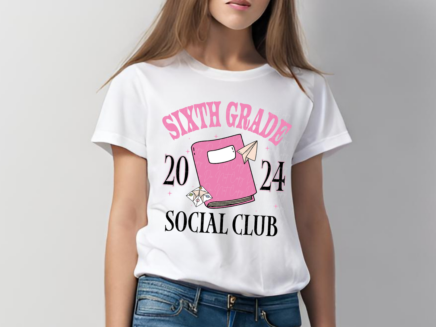 Sixth Grade 2024 Social Club Notebook School DTF Transfer - KPI1643