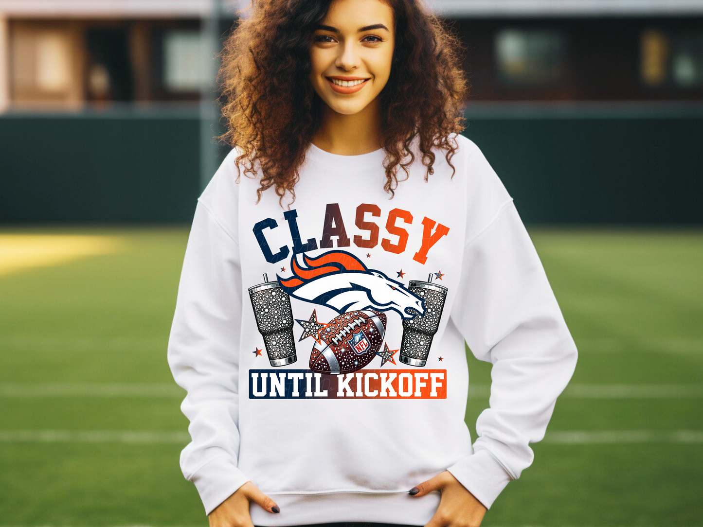 Denver Broncos Classy Until Kickoff Football DTF Transfer - KPI1665