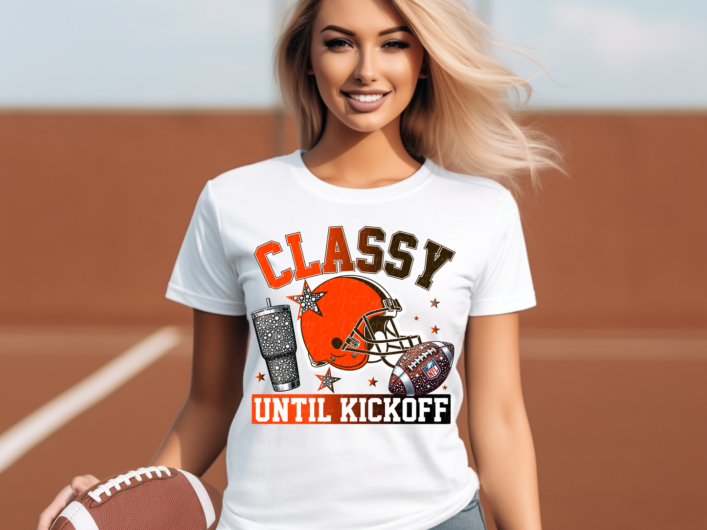 Cleveland Browns Classy Until Kickoff Football DTF Transfer - KPI1666