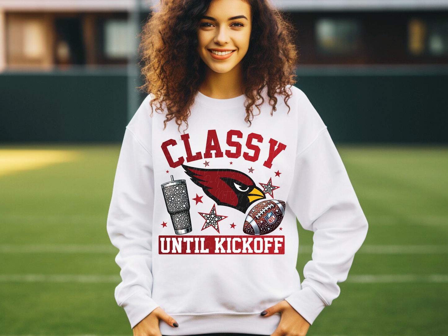 Arizona Cardinals Classy Until Kickoff Football DTF Transfer - KPI1668