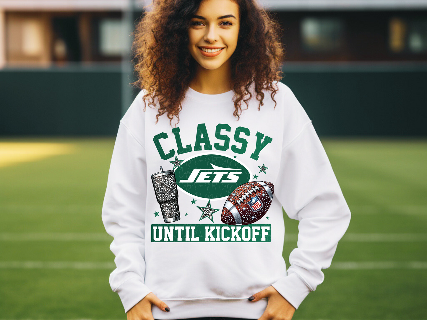 New York Jets Classy Until Kickoff Football DTF Transfer - KPI1680