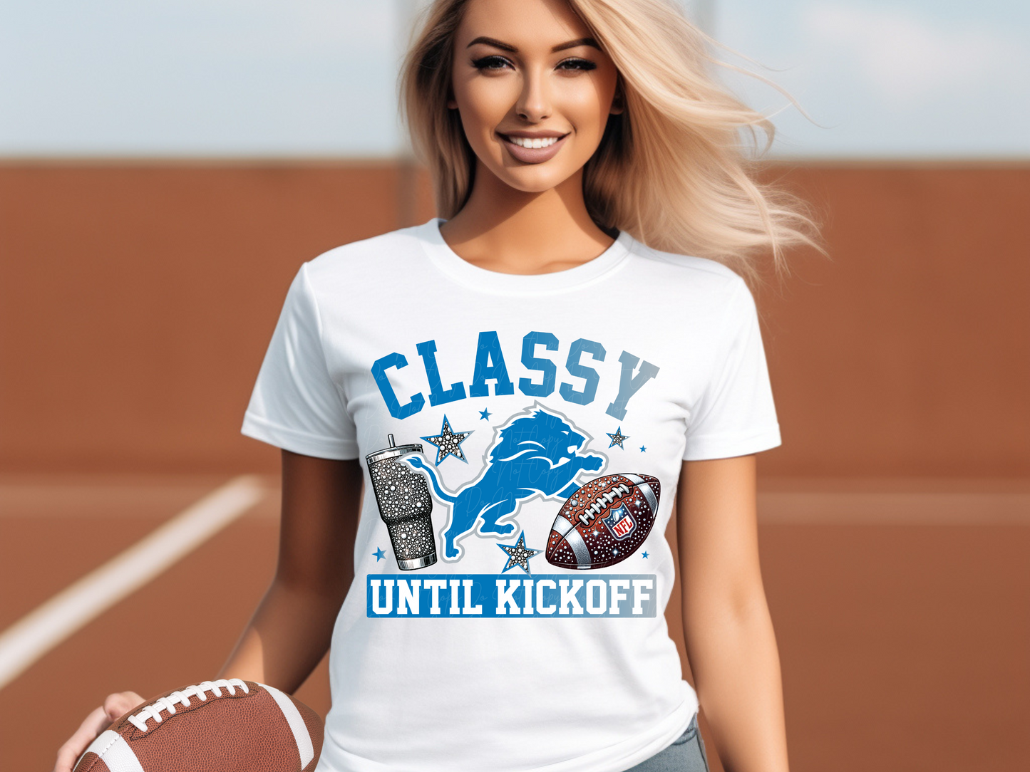Detroit Lions Classy Until Kickoff Football DTF Transfer - KPI1681