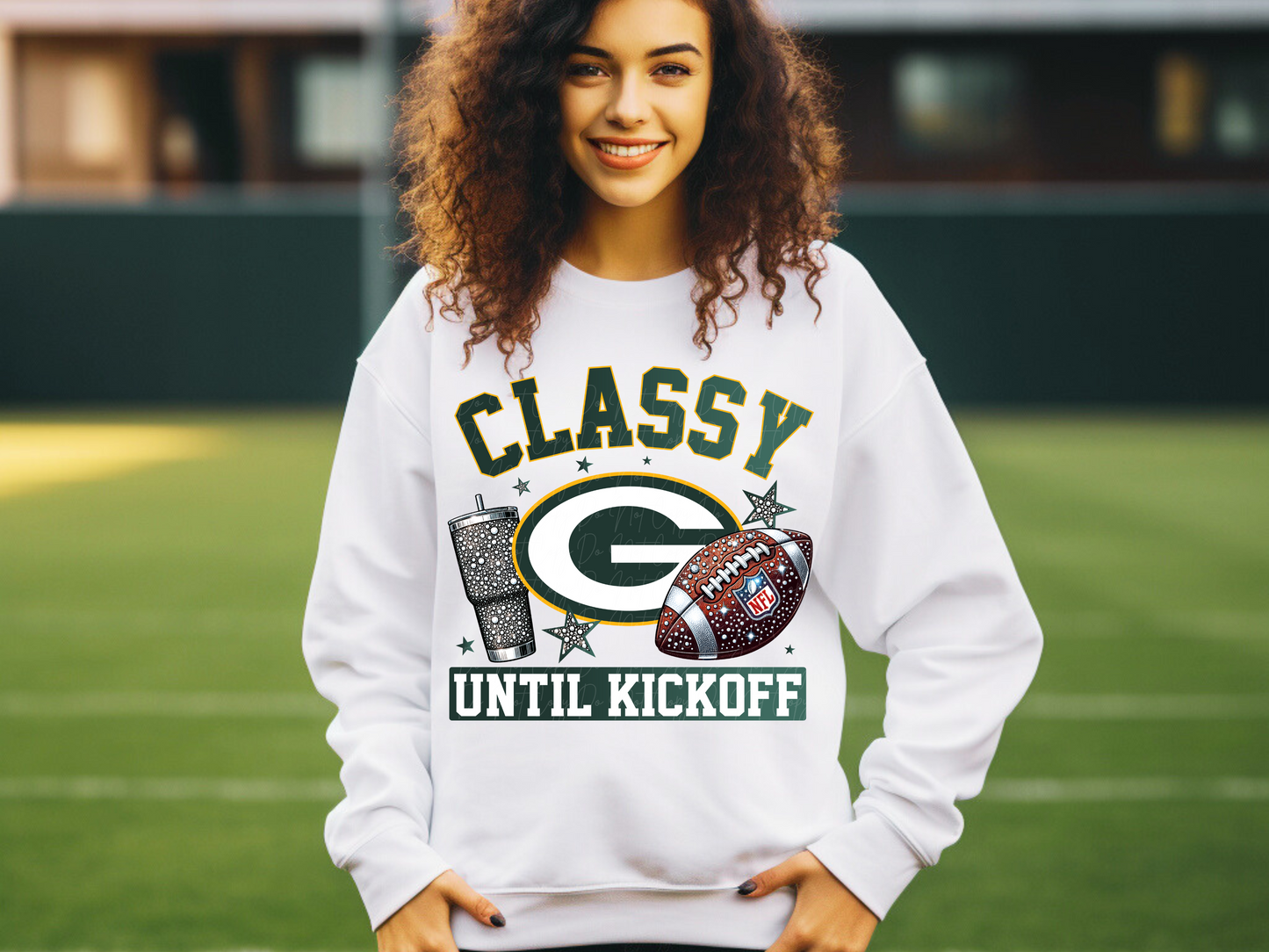 Green Bay Packers Classy Until Kickoff Football DTF Transfer - KPI1682