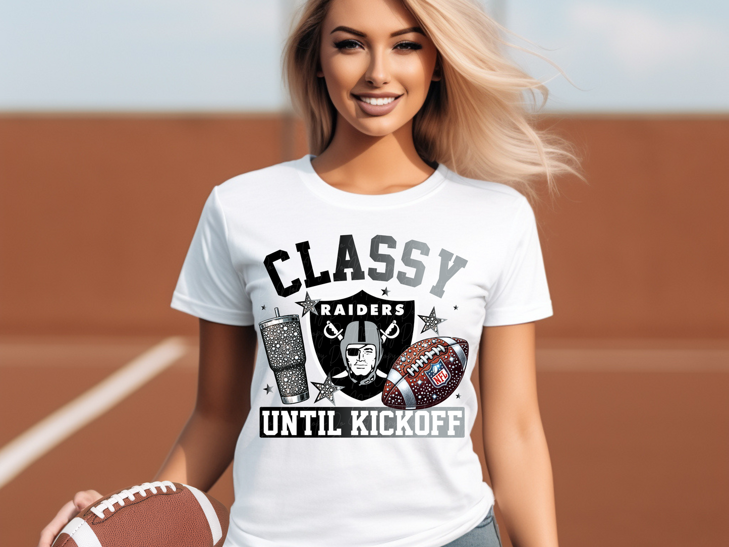 Las Vegas Raiders Classy Until Kickoff Football DTF Transfer - KPI1685