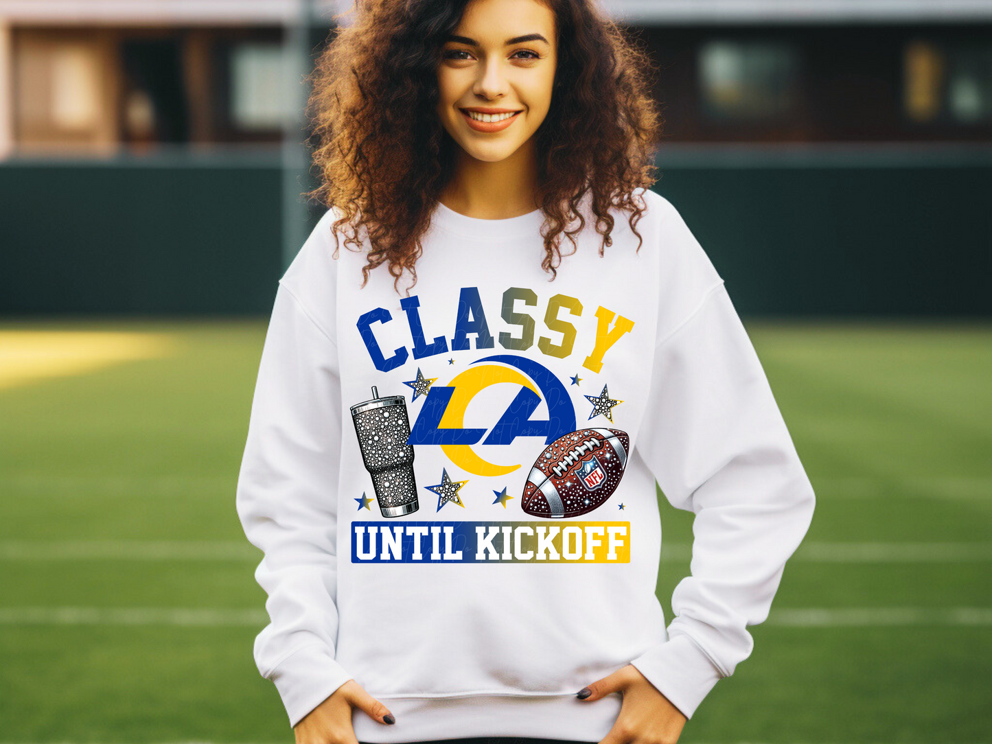 Los Angeles Rams Classy Until Kickoff Football DTF Transfer - KPI1686