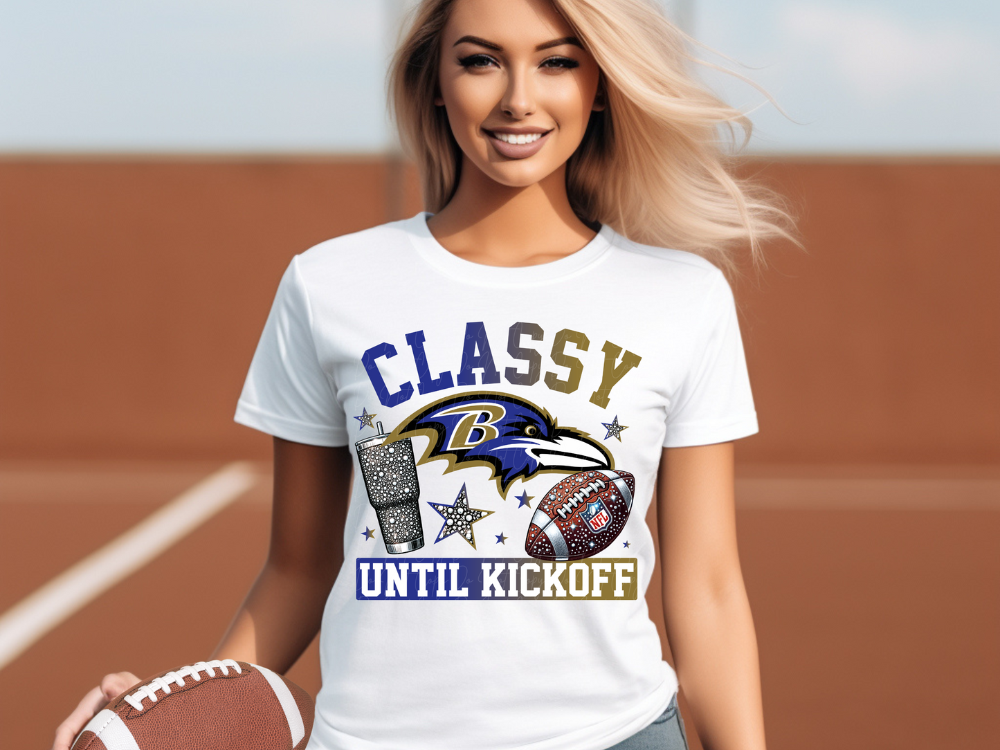 Baltimore Ravens Classy Until Kickoff Football DTF Transfer - KPI1687