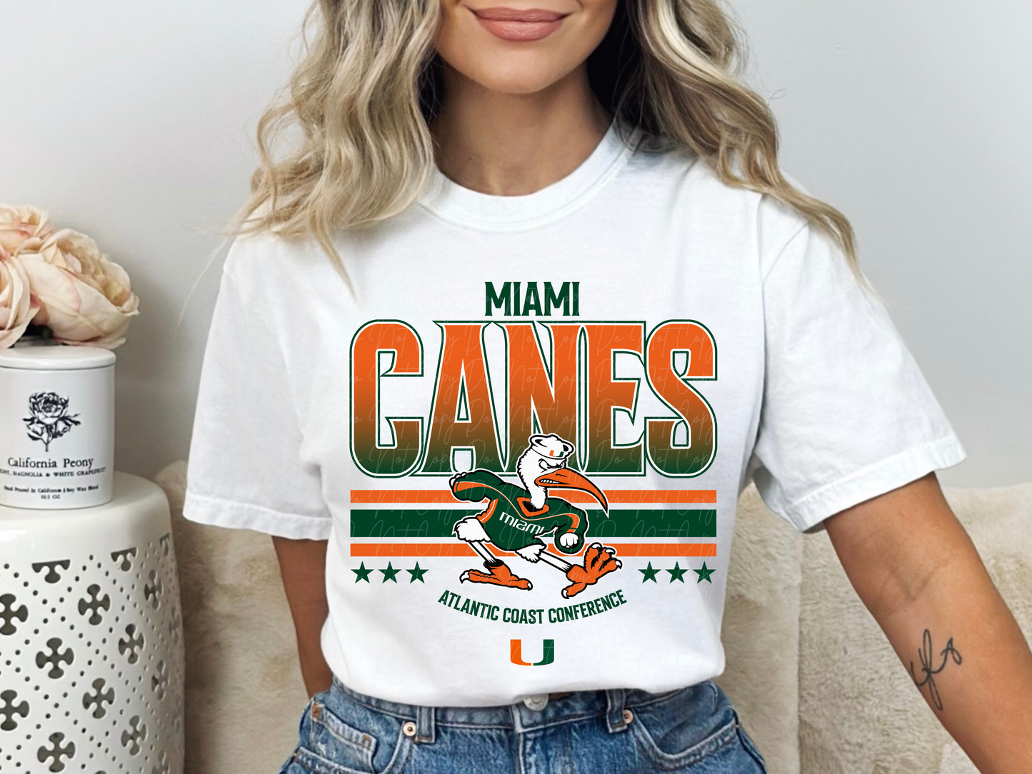 Miami Canes College Football DTF Transfer - KPI1699