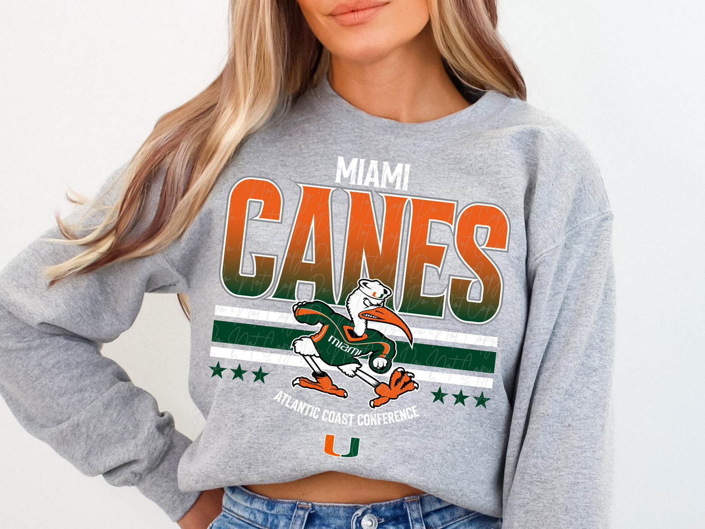 Miami Canes College Football DTF Transfer - KPI1700