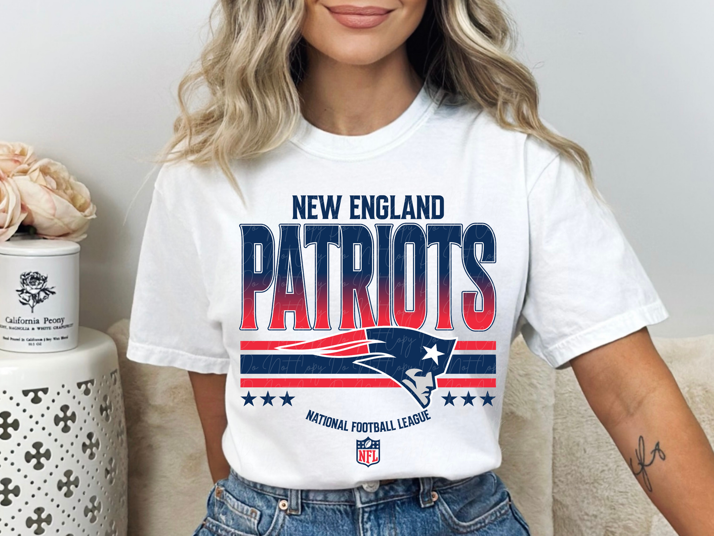 New England Patriots Football DTF Transfer - KPI2263