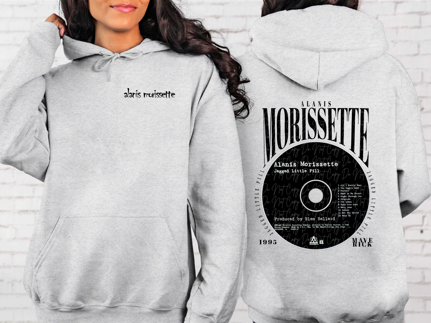 Alanis Morissette Music Nostalgia Records DTF Transfers - KPI2293