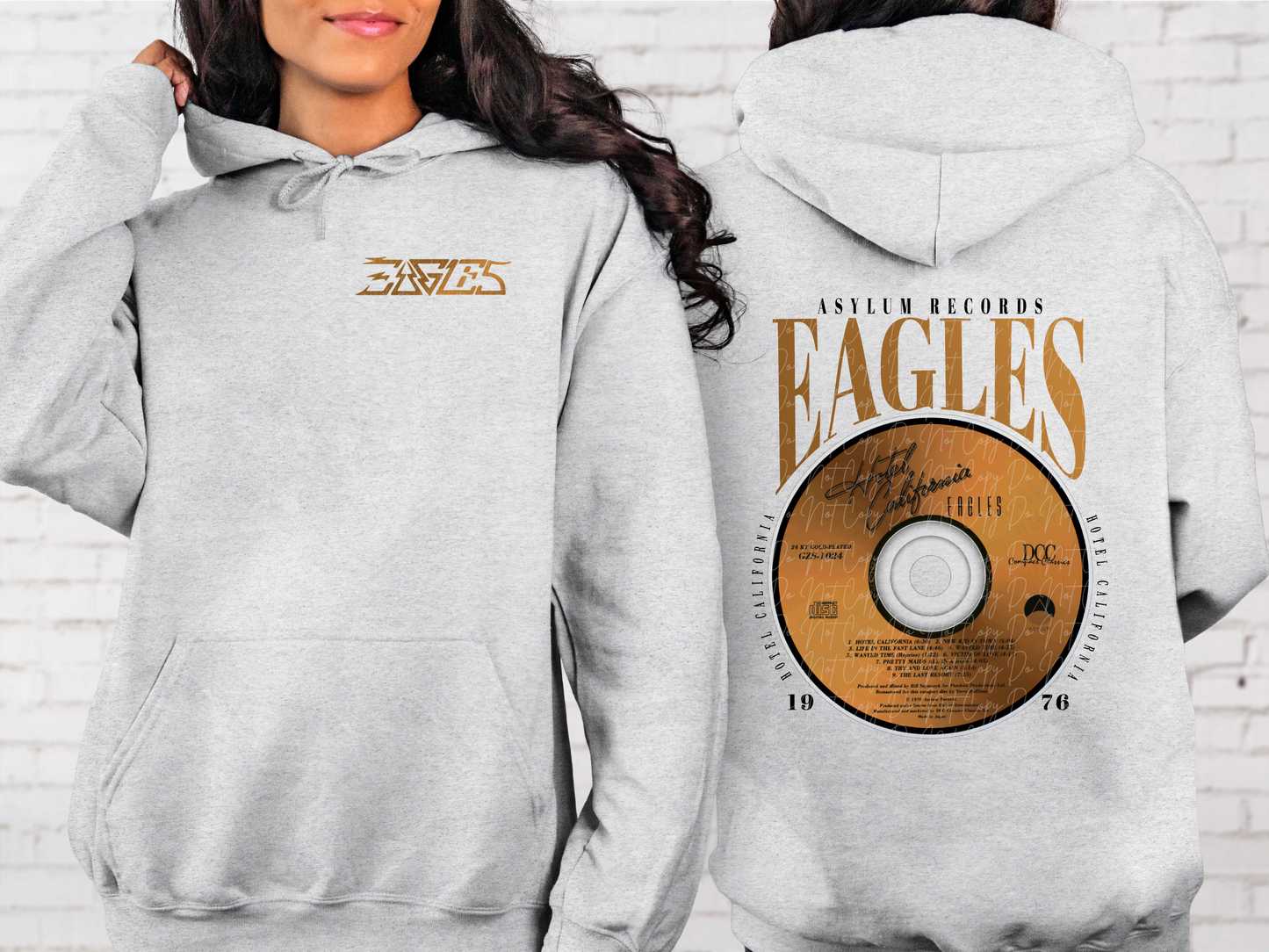 Eagles Hotel California Music Nostalgia Records DTF Transfers - KPI2308