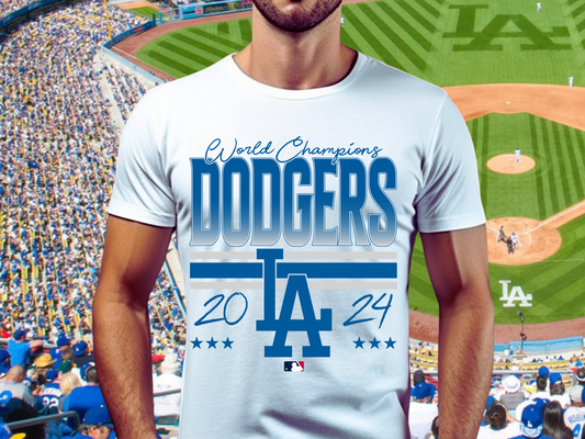 Los Angeles Dodgers 2024 World Champions Baseball DTF Transfer - KPI2341